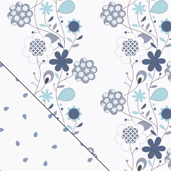 Housse pour le Yinnie, dessin 57 "Rameau de fleurs" -SOUTENANT LES RESERVES !