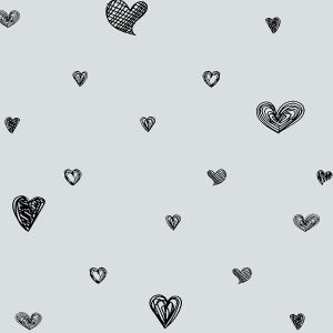 Taie pour l'Original Theraline, Design 178 "Coeurs tendres"