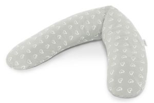 Le Confort incl. taie Dessin 108 "Coeurs gris"