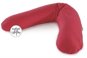 L'Original incl. taie Dessin 159 "rouge cerise" Collection Bambou