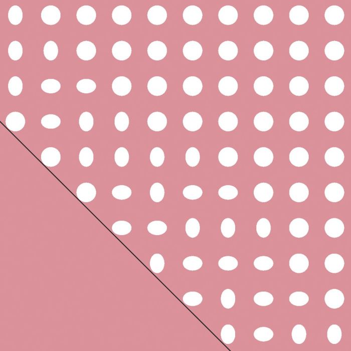 Taie pour l'Original Theraline, Dessin 119 "Points mixed rose"