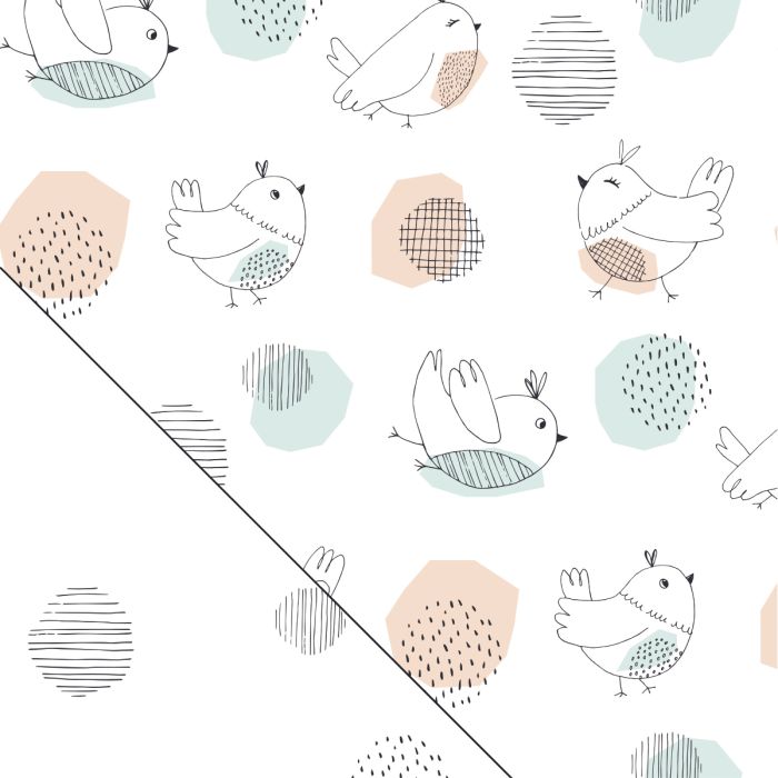 Taie pour l'Original Theraline, Design 176 "Petit oiseau s'envole"