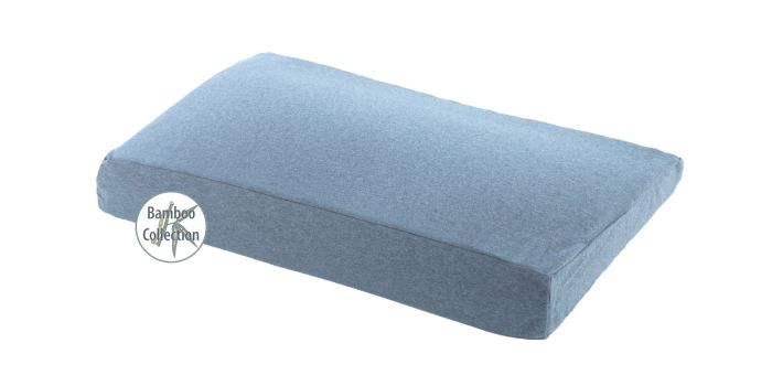 L'oreiller pour enfant avec sa taie Dessin 154 "Chinè bleu-gris" Collection Bambou
