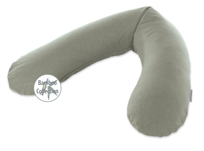 L'Original incl. taie Design 157 "Chiné vert kaki" Collection Bambou