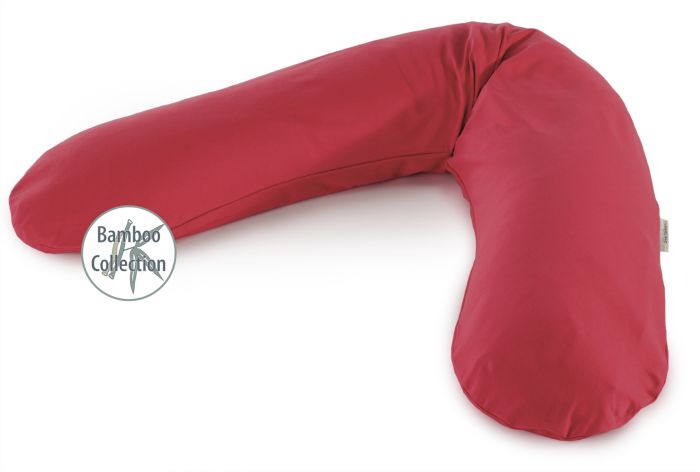L'Original incl. taie Dessin 159 "rouge cerise" Collection Bambou