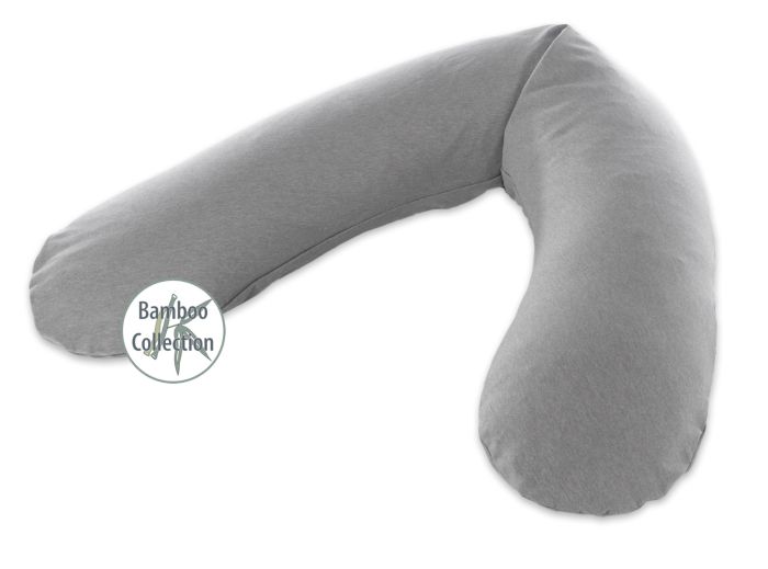 L'Original Theraline incl. taie Dessin 170 "Mélange gris moyen" Bamboo-Collection