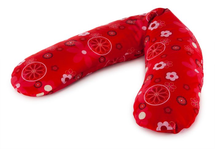 L'Original incl. taie  Dessin 88 "Retro fleur rouge"