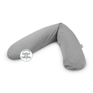 L'Original Theraline incl. taie Dessin 170 "Mélange gris moyen" Bamboo-Collection